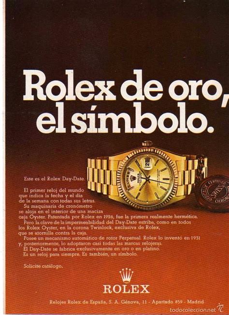 rolex anuncio|comprar rolex usado.